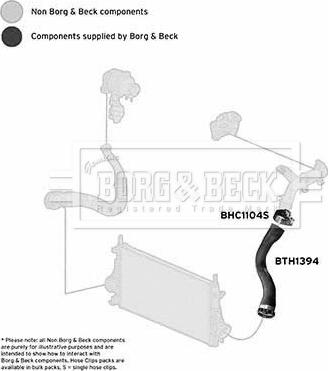 Borg & Beck BTH1394 - Трубка, нагнетание воздуха avtokuzovplus.com.ua