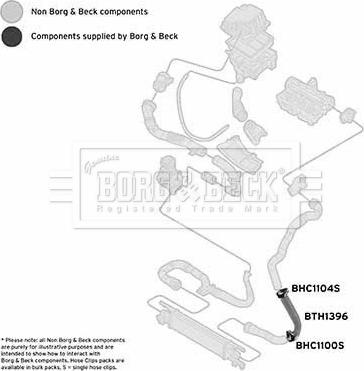 Borg & Beck BTH1396 - Трубка нагнітається повітря autocars.com.ua