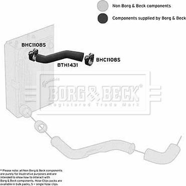 Borg & Beck BTH1431 - Трубка нагнітається повітря autocars.com.ua