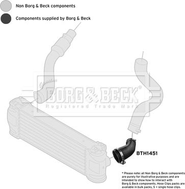 Borg & Beck BTH1451 - Трубка нагнітається повітря autocars.com.ua