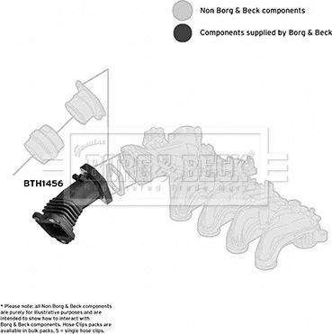 Borg & Beck BTH1456 - Рукав воздухозаборника, воздушный фильтр autodnr.net