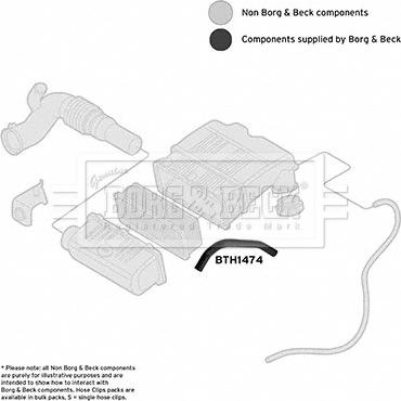 Borg & Beck BTH1474 - Рукав воздухозаборника, воздушный фильтр avtokuzovplus.com.ua