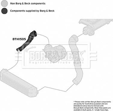 Borg & Beck BTH1505 - Трубка нагнітається повітря autocars.com.ua