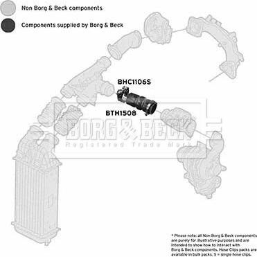 Borg & Beck BTH1508 - Трубка нагнітається повітря autocars.com.ua