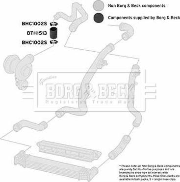 Borg & Beck BTH1513 - Трубка, нагнетание воздуха avtokuzovplus.com.ua