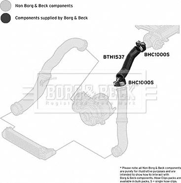 Borg & Beck BTH1537 - Трубка нагнітається повітря autocars.com.ua