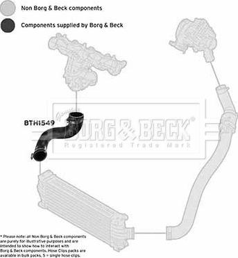 Borg & Beck BTH1549 - Трубка нагнітається повітря autocars.com.ua