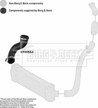 Borg & Beck BTH1554 - Трубка, нагнетание воздуха avtokuzovplus.com.ua