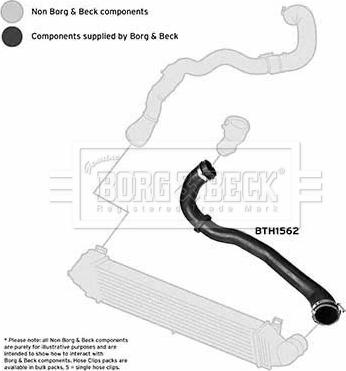 Borg & Beck BTH1562 - Трубка, нагнетание воздуха avtokuzovplus.com.ua