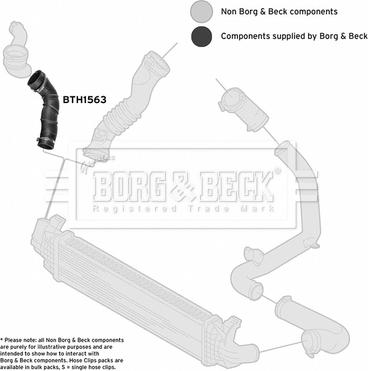 Borg & Beck BTH1563 - Трубка, нагнетание воздуха autodnr.net