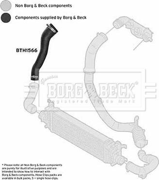 Borg & Beck BTH1566 - Трубка нагнітається повітря autocars.com.ua