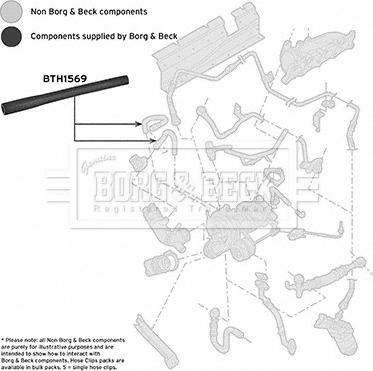 Borg & Beck BTH1569 - Трубка нагнітається повітря autocars.com.ua