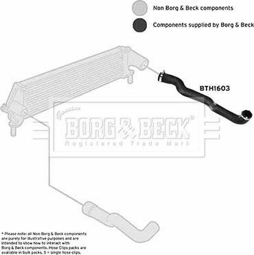 Borg & Beck BTH1603 - Трубка нагнітається повітря autocars.com.ua