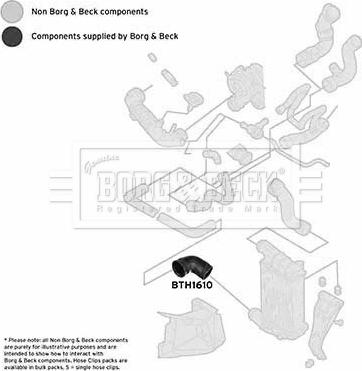 Borg & Beck BTH1610 - Трубка нагнітається повітря autocars.com.ua