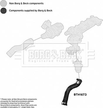 Borg & Beck BTH1673 - Трубка, нагнетание воздуха avtokuzovplus.com.ua