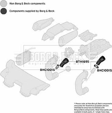 Borg & Beck BTH1695 - Трубка нагнітається повітря autocars.com.ua