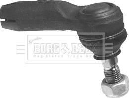 Borg & Beck BTR4195 - Наконечник рульової тяги, кульовий шарнір autocars.com.ua