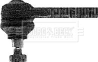 Borg & Beck BTR4252 - Наконечник рульової тяги, кульовий шарнір autocars.com.ua