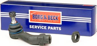 Borg & Beck BTR5366 - Наконечник рульової тяги, кульовий шарнір autocars.com.ua