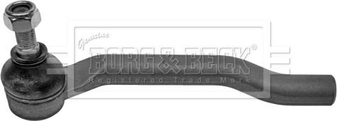 Borg & Beck BTR5553 - Наконечник рульової тяги, кульовий шарнір autocars.com.ua