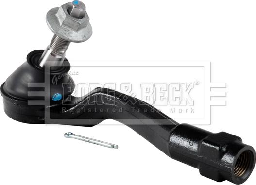Borg & Beck BTR6277 - Наконечник рульової тяги, кульовий шарнір autocars.com.ua