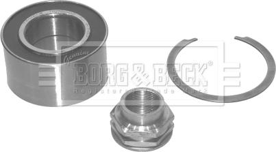 Borg & Beck BWK390 - Комплект підшипника маточини колеса autocars.com.ua