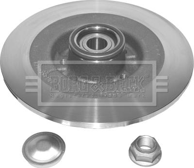 Borg & Beck BWK981 - Комплект підшипника маточини колеса autocars.com.ua