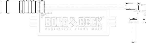 Borg & Beck BWL3002 - Сигналізатор, знос гальмівних колодок autocars.com.ua