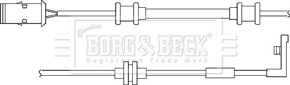 Borg & Beck BWL3020 - Сигнализатор, износ тормозных колодок autodnr.net