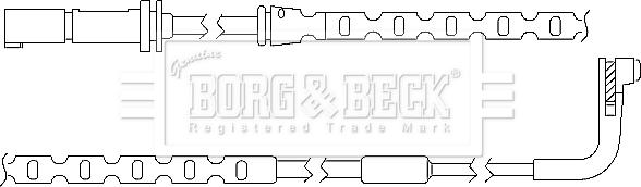 Borg & Beck BWL3035 - Сигнализатор, износ тормозных колодок avtokuzovplus.com.ua