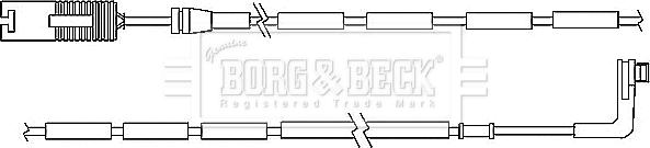 Borg & Beck BWL3037 - Сигнализатор, износ тормозных колодок avtokuzovplus.com.ua