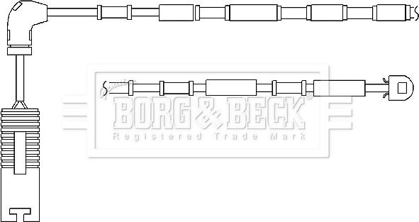 Borg & Beck BWL3048 - Сигнализатор, износ тормозных колодок avtokuzovplus.com.ua