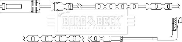 Borg & Beck BWL3060 - Сигнализатор, износ тормозных колодок avtokuzovplus.com.ua