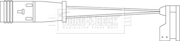 Borg & Beck BWL3069 - Сигнализатор, износ тормозных колодок autodnr.net