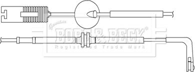 Borg & Beck BWL3070 - Сигналізатор, знос гальмівних колодок autocars.com.ua