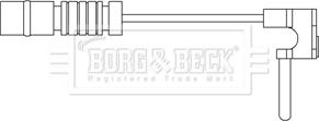 Borg & Beck BWL3072 - Сигнализатор, износ тормозных колодок autodnr.net