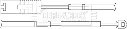 Borg & Beck BWL3073 - Сигналізатор, знос гальмівних колодок autocars.com.ua