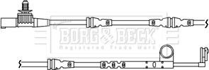 Borg & Beck BWL3086 - Сигнализатор, износ тормозных колодок avtokuzovplus.com.ua