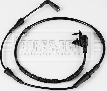 Borg & Beck BWL3186 - Сигналізатор, знос гальмівних колодок autocars.com.ua
