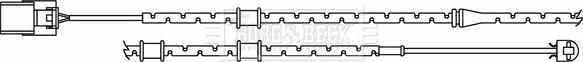 Borg & Beck BWL3188 - Сигналізатор, знос гальмівних колодок autocars.com.ua
