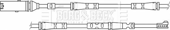 Borg & Beck BWL3189 - Сигналізатор, знос гальмівних колодок autocars.com.ua