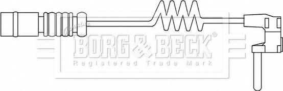 Borg & Beck BWL3195 - Сигнализатор, износ тормозных колодок autodnr.net