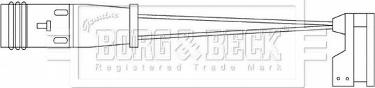 Borg & Beck BWL3201 - Сигнализатор, износ тормозных колодок autodnr.net
