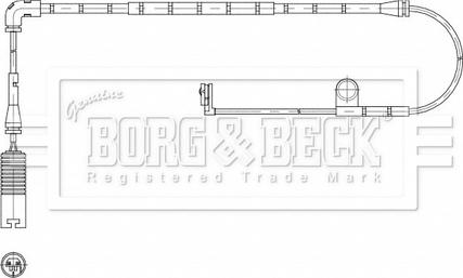 Borg & Beck BWL3211 - Сигналізатор, знос гальмівних колодок autocars.com.ua