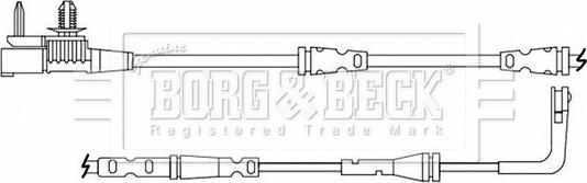 Borg & Beck BWL3214 - Сигналізатор, знос гальмівних колодок autocars.com.ua