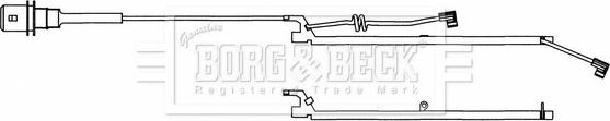 Borg & Beck BWL33086 - Сигналізатор, знос гальмівних колодок autocars.com.ua