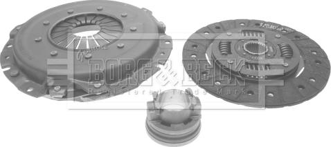 Borg & Beck HK6345 - Комплект сцепления avtokuzovplus.com.ua