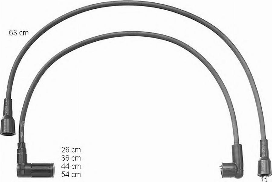 BorgWarner (BERU) 0 300 891 047 - Комплект проводов зажигания avtokuzovplus.com.ua