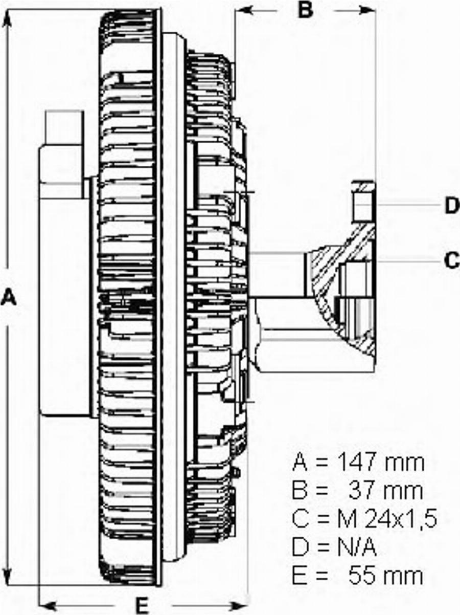 BorgWarner (BERU) 0720002003 - Сцепление, вентилятор радиатора avtokuzovplus.com.ua