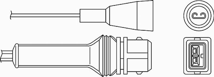 BorgWarner (BERU) 0 824 010 018 - Лямбда-зонд, датчик кислорода avtokuzovplus.com.ua